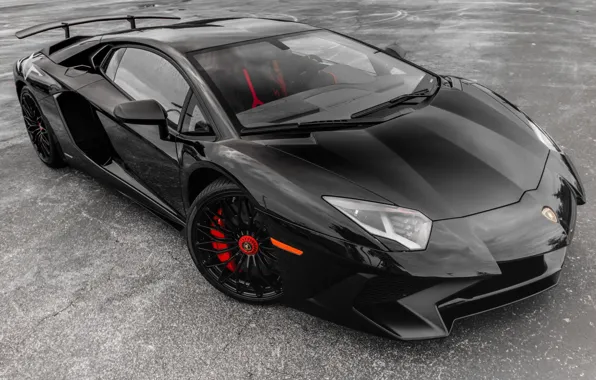 Картинка Black, Aventador, LP-750, Lamborghini