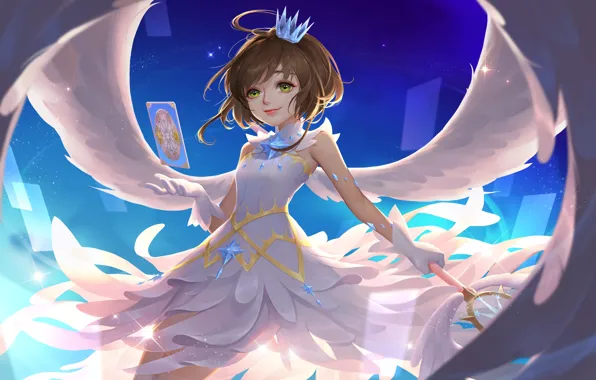 Девушка, ангел, Card Captor Sakura, Сакура - собирательница карт