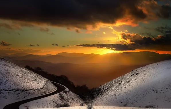 Italy, Umbria, Castelluccio