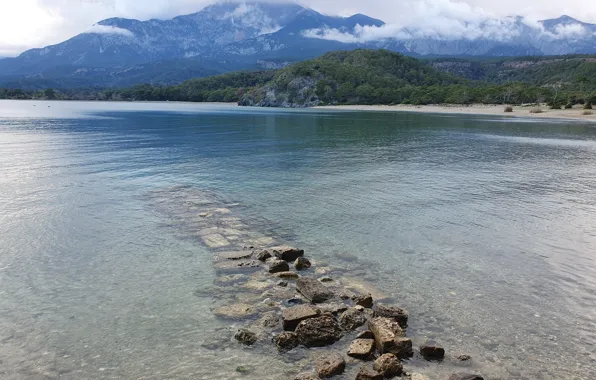 Небо, вода, горы, Море, бухта