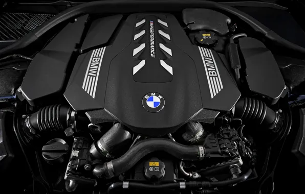 Картинка двигатель, купе, BMW, крышка, Coupe, 2018, V8, 8-Series