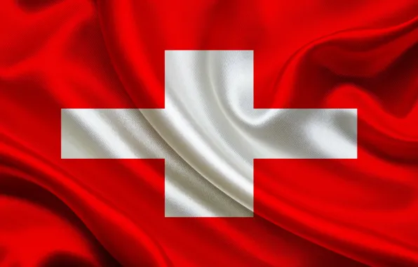 Фон, крест, Швейцария, флаг, red, Switzerland, швейцария, cross