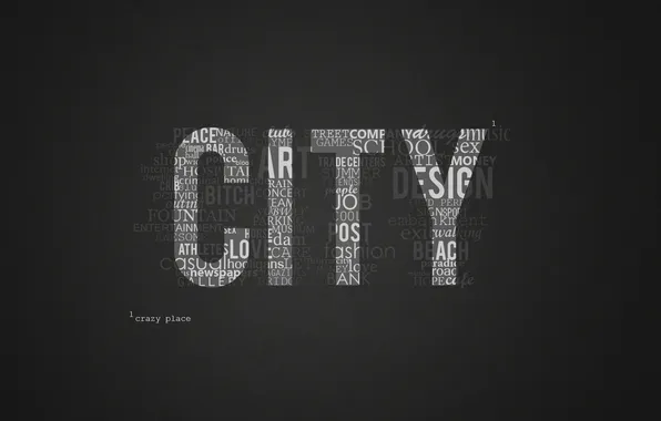 Картинка city, город, обои, мысли, английский текст, сумасшедший город
