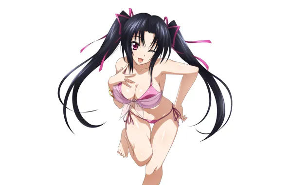 Girl, sexy, cleavage, long hair, boobs, anime, beautiful, pretty