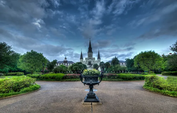Картинка HDR, ACKSON SQUARE, NEW ORLEANS