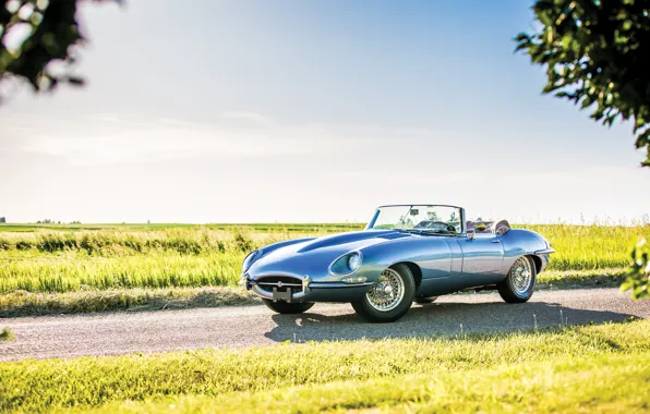 Car, Jaguar, кабриолет, sportcar, классика, road, classic, roadster