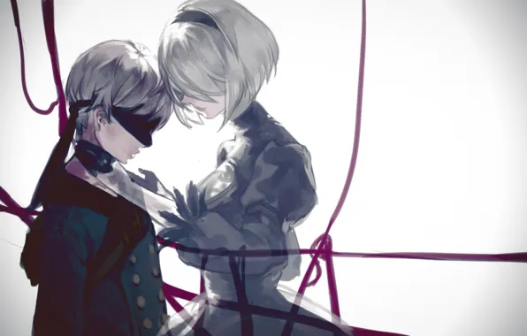 Двое, киборги, Nier Automata