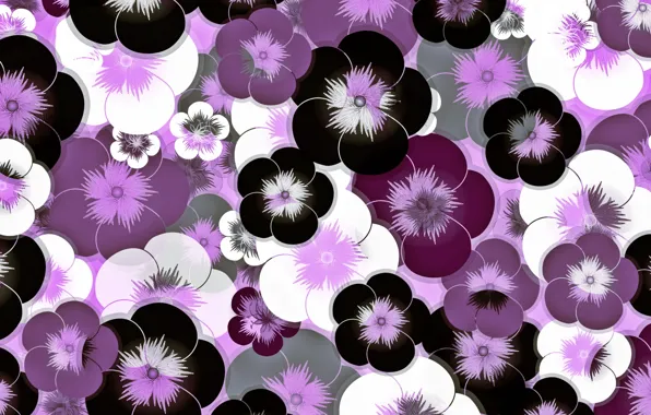 Цветы, фон, coloful