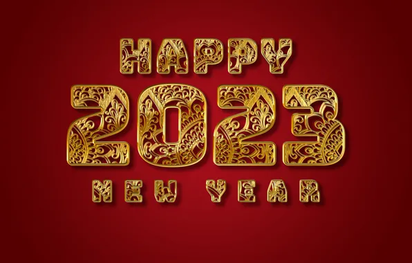 Золото, Новый Год, цифры, golden, happy, New Year, glitter, design by Marika