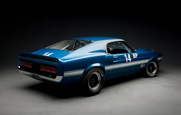 Картинка Shelby, blue, GT350, 1969 Shelby GT350