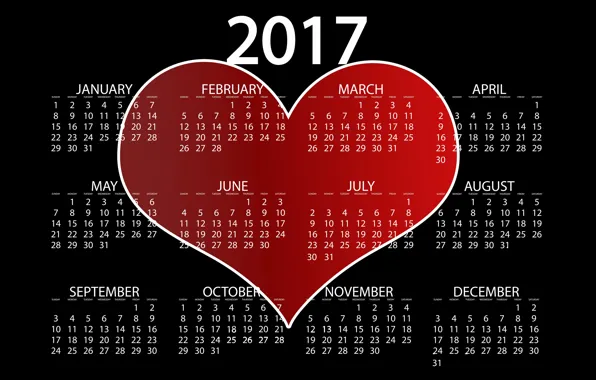 Любовь, красный, фон, черный, сердце, графика, новый год, вектор