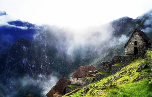 Картинка Peru, Cusco, La Puerta del Sol, Machupicchu