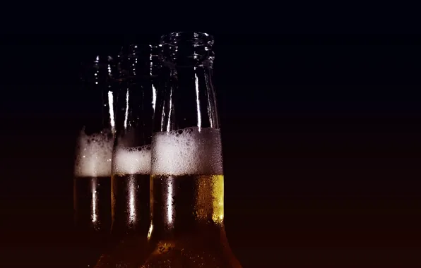 Пиво, красота, бутылки