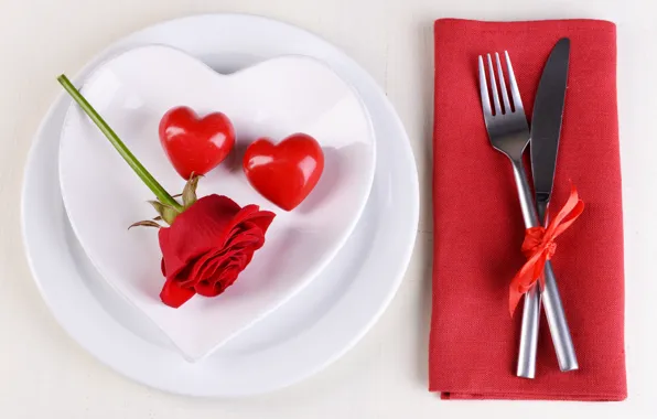 Любовь, романтика, сердце, тарелка, love, heart, romantic, Valentine's Day