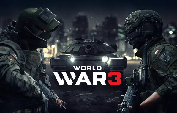 Игра, солдаты, танк, World War 3