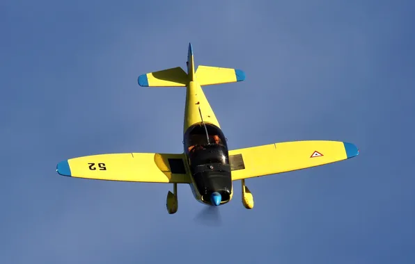 Картинка небо, самолет, двухместный, учебно-тренировочный, пилотажный, CAP 10 B