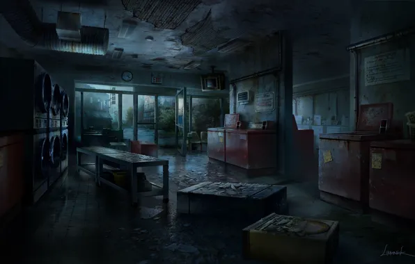 Картинка темнота, concept, арт, магазин, The Last of Us