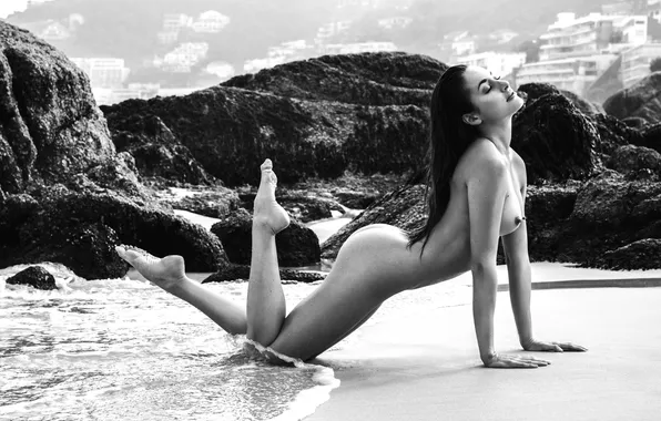 Girl, sexy, beach, legs, nipples, boobs, eyes, smile