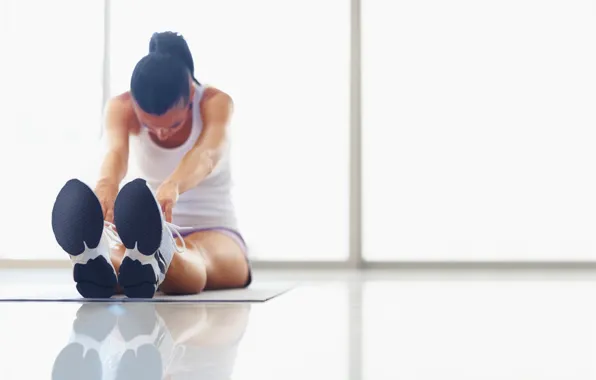 Workout, sportswear, elongation, health exercise