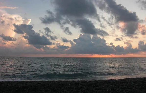 Картинка море, небо, закат
