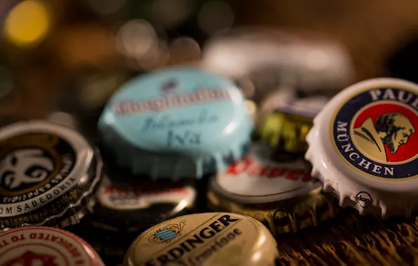 Metal, variety, beer caps