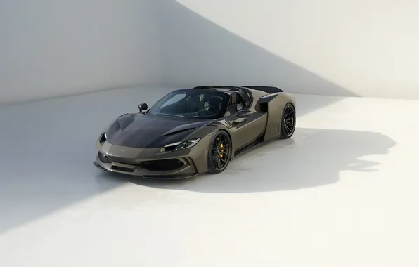 Ferrari, Front, Novitec, Super Car, Вид Сбоку, Tuning Car, Novitec Ferrari, Ferrari 296 GTS