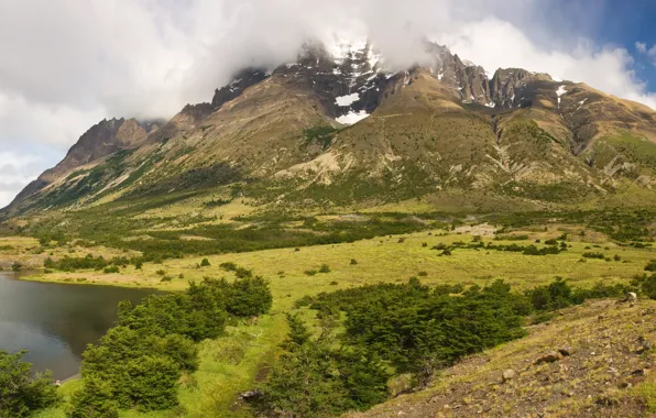 Картинка пейзаж, горы, природа, парк, фото, Chile, Torres Del Paine