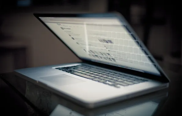 Стол, Apple, клавиатура, ноутбук, MacBook Pro