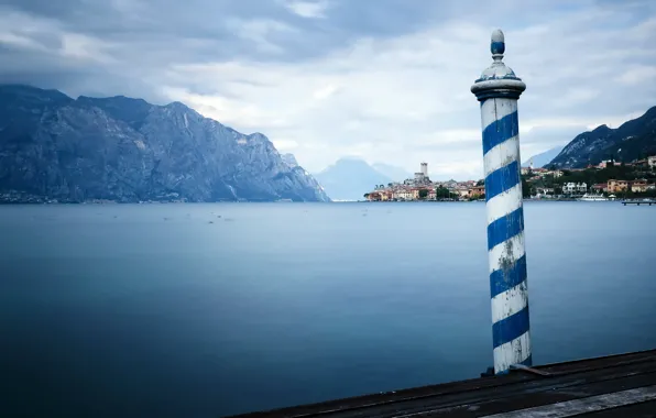 Veneto, Malcesine, White and Blue