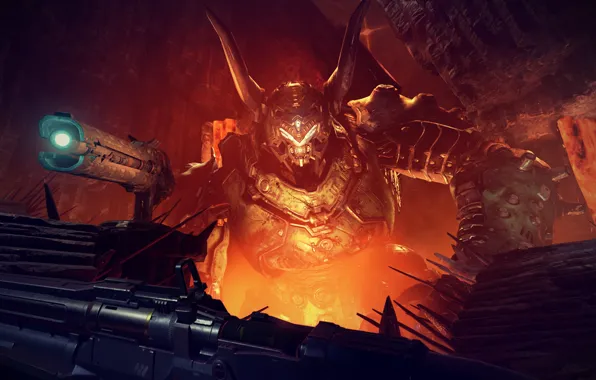 Оружие, демон, пещера, DOOM Eternal