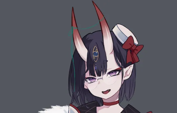 Девушка, аниме, арт, рога, ассасин, Fate / Grand Order