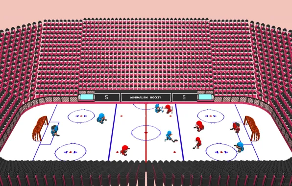 Картинка коробка, черная, шайба, красных, момент, команды, NHL, минимализм.