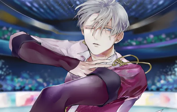 Парень, Yuri on Ice, Юрий на льду, Виктор Никифоров, врт, вниме