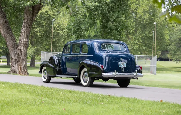 Cadillac, Imperial, ретро автомобили, Sedan, 1940, by Fleetwood, 7-passenger, Series 90