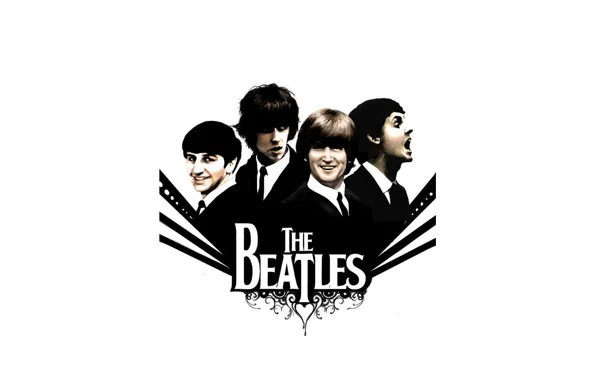 Картинка музыка, The Beatles, Rock, Битлз, Beatles, Легенда, великие, Джордж Харрисон