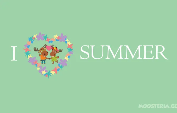 Summer, love, happy, holidays, funny, happiness, moose, summertime