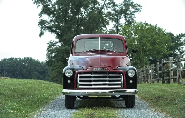 150, вид спереди, пикап, GMC, 1949, Pickup Truck, GMC 150