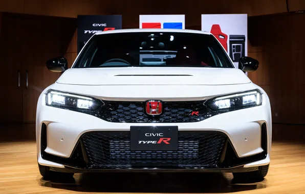 Картинка Honda, вид спереди, Civic, Type R