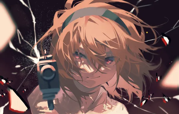 Девушка, пистолет, Higurashi no Naku Koro ni, Satoko Houjou
