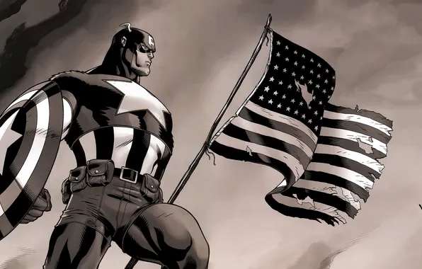 Картинка marvel, комикс, comics, captain america, капитан америка, супер герой