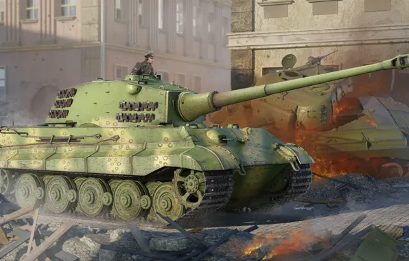Германия, Танк, Тяжелый танк, Королевский Тигр, Бронетехника, Танкист
