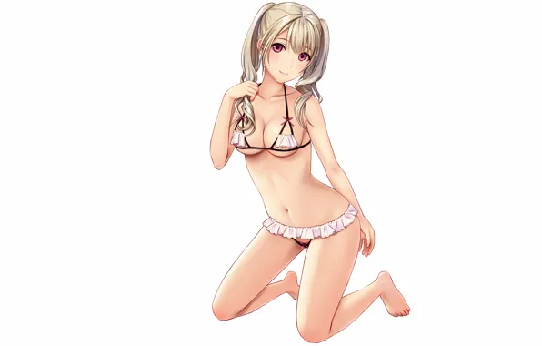 Girl, sexy, lingerie, pantsu, bra, cleavage, panties, long hair