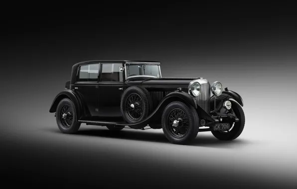 Картинка Bentley, Бентли, 1930, Bentley Mulsanne, Черно-белое, Роскошный автомобиль, Luxury car