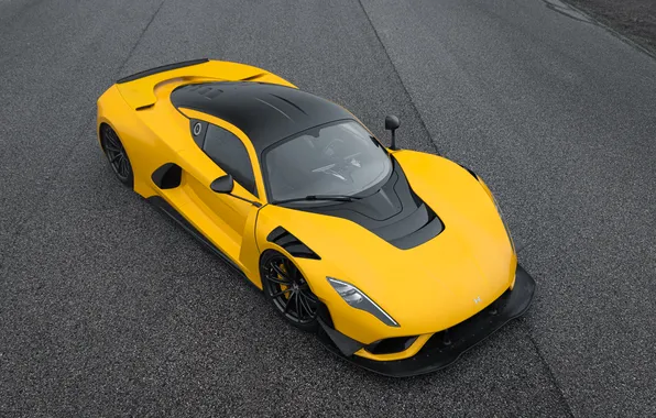 Суперкар, спорткар, вид сверху, экстерьер, Hennessey, Venom F5, 2025, Hennessey Venom F5