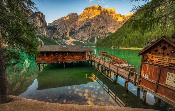 Mountains, lake, tourism, posters, recreation