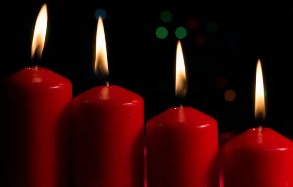 Fire, red, romance, candles