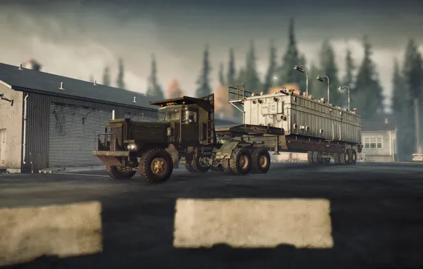 HDR, Truck, Game, Building, Trees, Michigan, UHD, Xbox One X