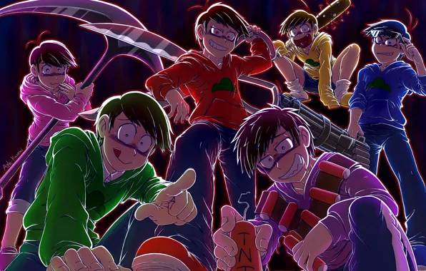 Аниме, арт, парни, Osomatsu-San