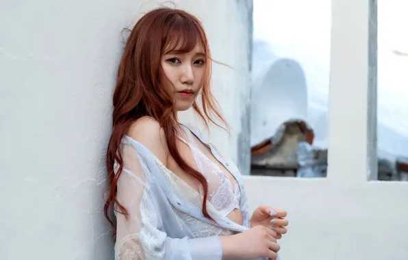 Beautiful, Asian, Model, Woman, Pretty, Japanese, Red Hair, Amiri Saitou
