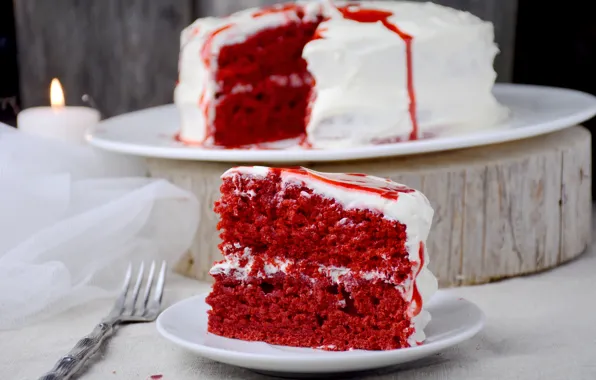 Картинка red, cake, color